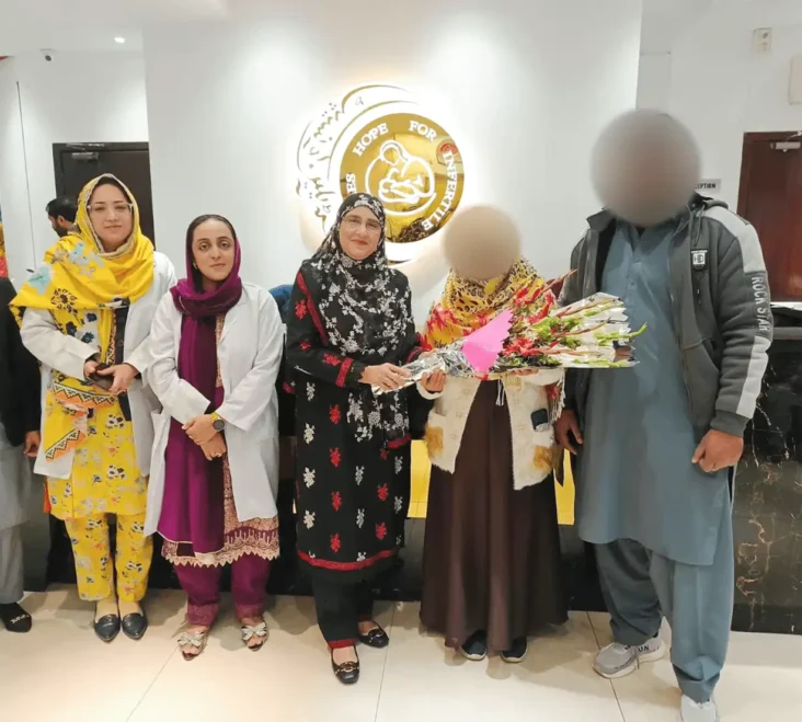 Mr. & Mrs Sohail Abbass ICSI Positive Patient After 9 Years of primary Infertility at Australian Concept