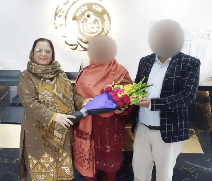 Mr. Amir Bashir & Mrs. Uzma Shafee FET Positive Patient at australian concept