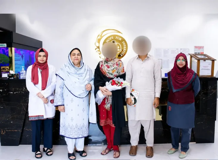 Mr. M. Aqeel and Mrs. Malka Islam ICSI Positive Patient After 1 Years of Primary Sub-fertility success story at Australian Concept