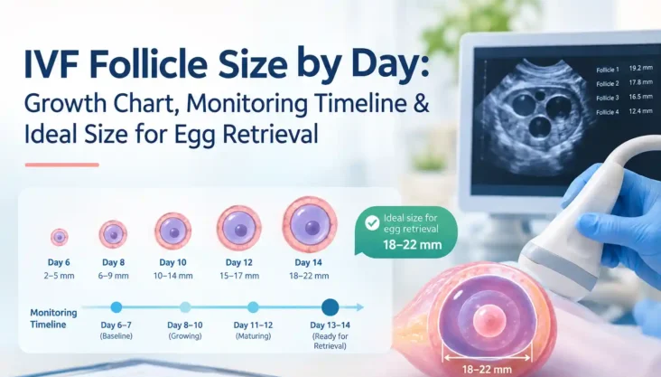 IVF Follicle Size by Day: Growth Chart, Monitoring Timeline Ideal Size for Egg Retrieval