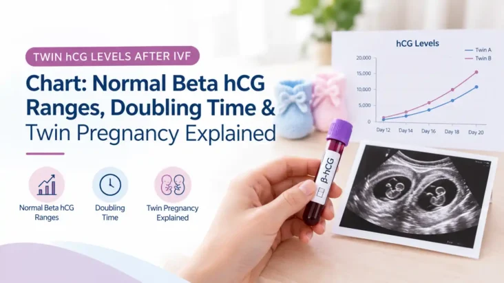 Twin hCG Levels After IVF Chart: Normal Beta hCG Ranges, Doubling Time & Twin Pregnancy Explained