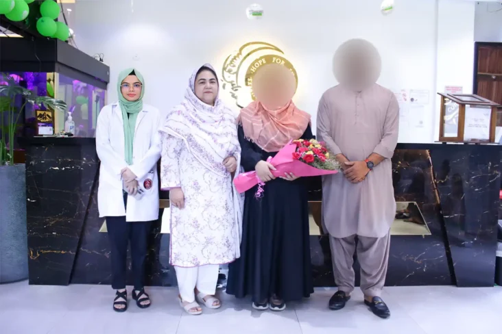 Mr. Umar Ahmad and Mrs. Afza Alvi ICSI Positive Patient After 7 Years of Secondary Sub-fertility at Australian Concept